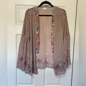 Altard State Boho Side Split Kimono Bell Sleeve